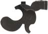 Bridle, wax cast steel, as cast, drill in place